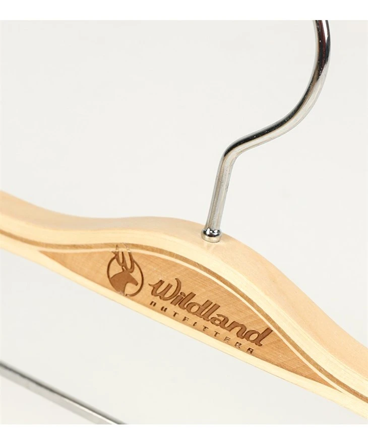 Laminated Bentwood Pants Hanger With Clips